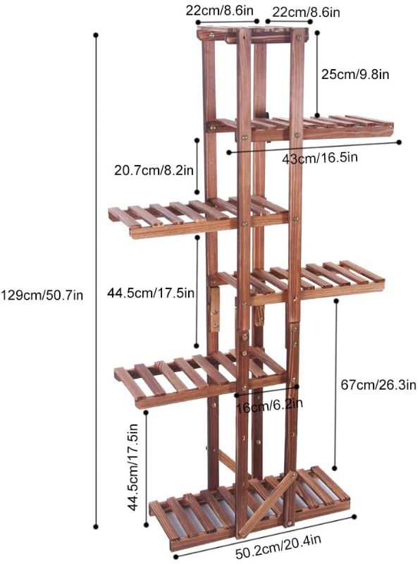 Photo 1 of *previously opened*
Astoryou Indoor Outdoor Plant Shelf Multi Layer Vertical Planter Holder Flower Shelf Rack Balcony Patio Yard Flower Ladder Stair Storage Shelf (6 Tiers 7 Flowerpots)
