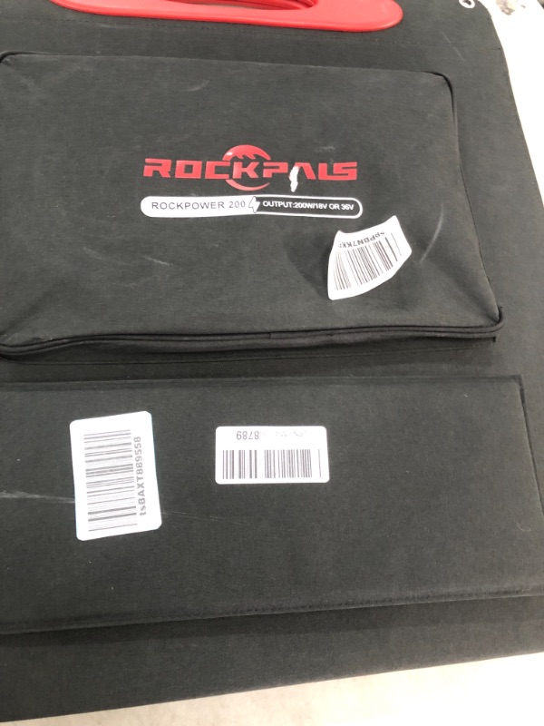 Photo 3 of Rockpals 100W Foldable Solar Panel Charger for Suaoki Portable Generator / 8mm Goal Zero Yeti Power Station/Jackery Explorer 240, Webetop Battery Pack/USB...
