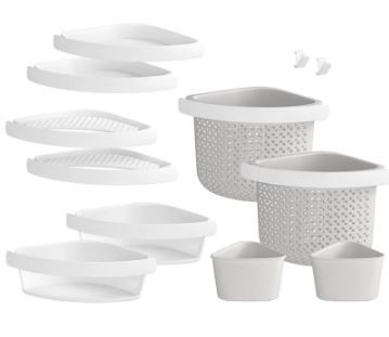 Photo 1 of STERLING Store+ Family 12-Piece Shelf Kit in White