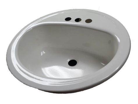 Photo 1 of *chipped paint, SEE last picture* 
Bootz Industries Laurel Round Drop-In Bathroom Sink in White
