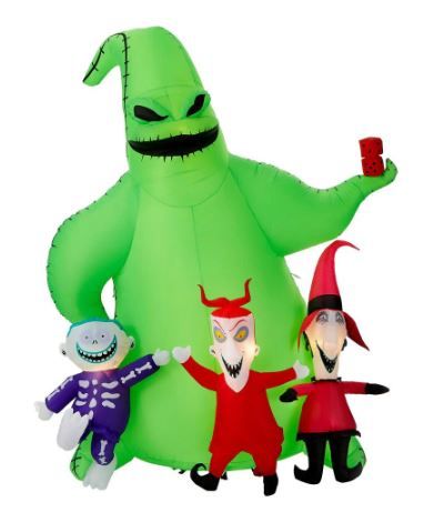 Photo 1 of *USED*
9 ft. Oogie Boogie with Lock Shock and Barrel Scene Airblown Disney Halloween Inflatable
