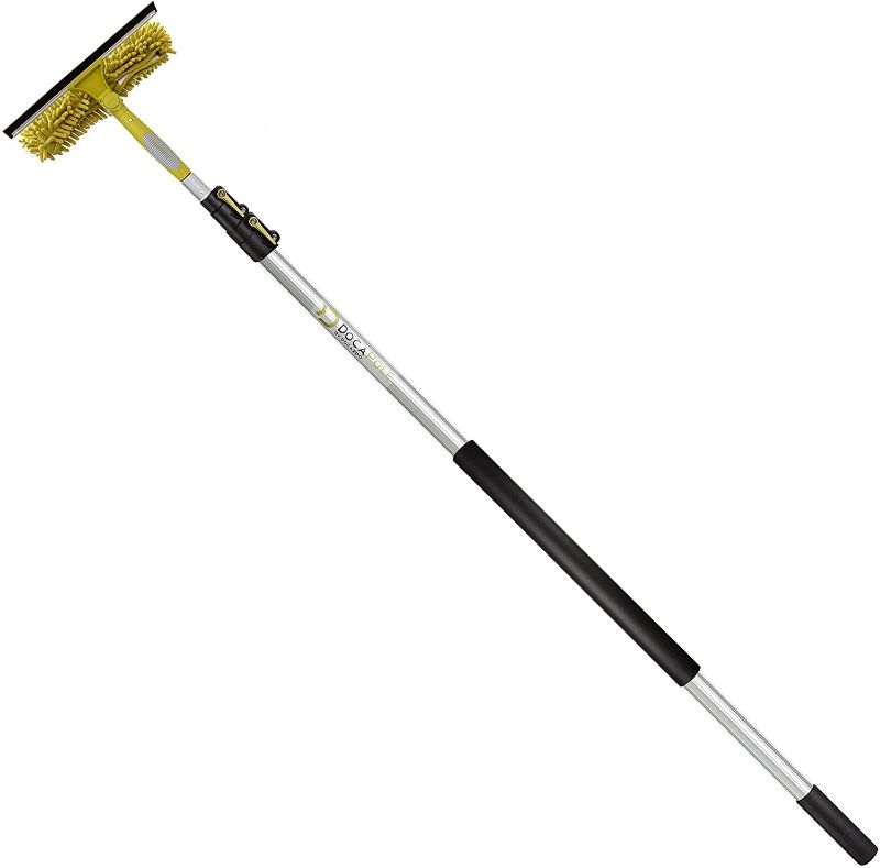 Photo 1 of Docapole Window Washing Kit with 5 to 12 ft Telescoping Extension Pole