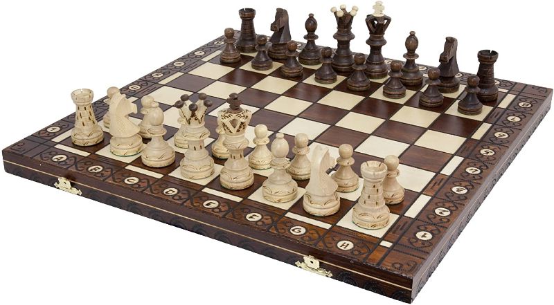 Photo 1 of 3 in 1 Chess Set - Chess - Checkers Board - Backgammon-15 Inch Chess Board-Game Chess-Play Chess-Chess Set-Chess Playing-Chess Pieces-Pieces of Chess-Board Games-Chess Board Setup for Kids and Adults
