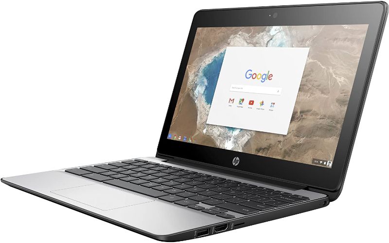 Photo 1 of HP 11 G5 Chromebook, 11.6" HD Touch, Intel Celeron N3060, 4GB Ram, 16GB Storage, Webcam, Chrome OS (Renewed)
