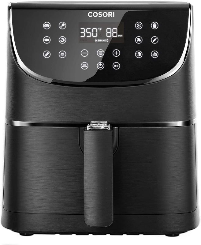 Photo 1 of COSORI Air Fryer Max XL(100 Recipes) Digital Hot Oven Cooker, One Touch Screen with 11 Cooking Functions, Preheat and Shake Reminder, 5.8 QT, Black
