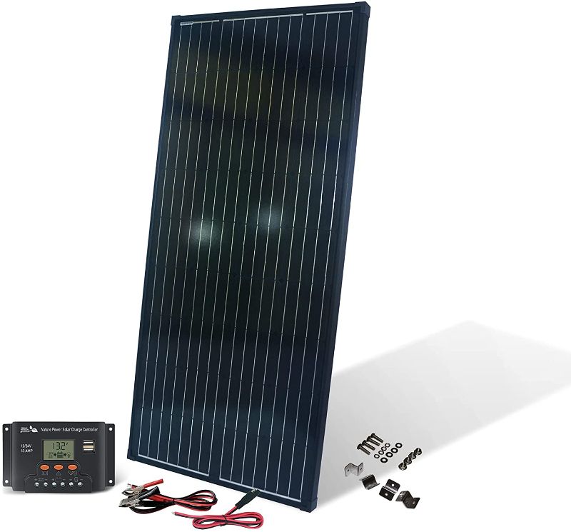 Photo 1 of Nature Power (50200) 200 Watt Crystalline Solar Panel with 12V Charge Controller
