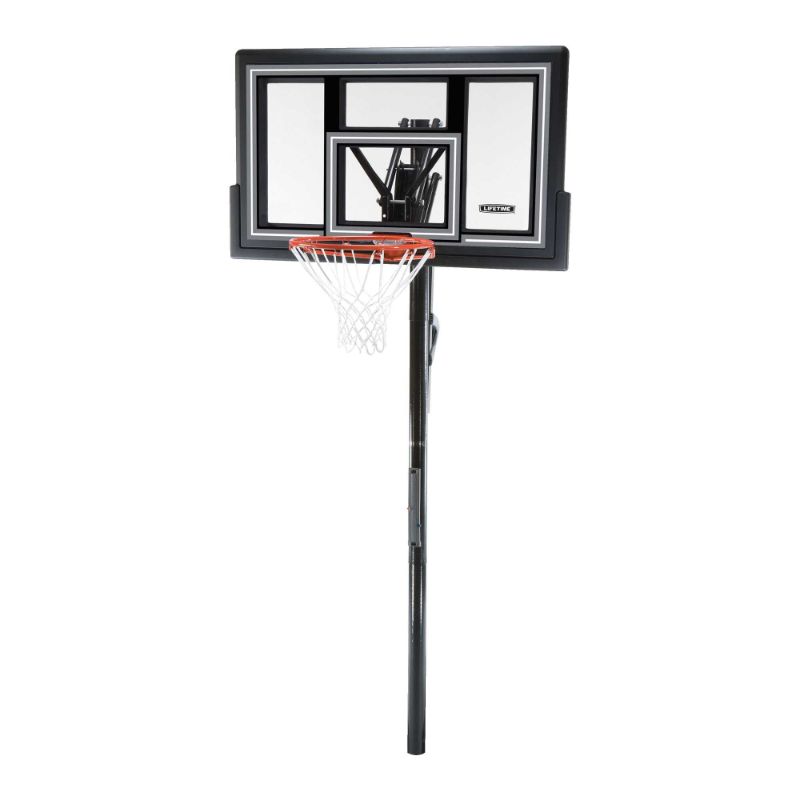 Photo 1 of Lifetime 50" Shatterproof in-Ground One Hand Height Adjustable Basketball System, 1084
**PACKAGE HAS BEEN OPENED**