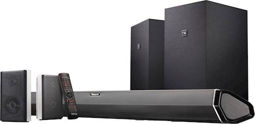 Photo 1 of Nakamichi - 7.2.4-Channel 800W Soundbar System with Dual 8" Wireless Subwoofers and Dolby Atmos - Black
**MISSING 1  Subwoof**
