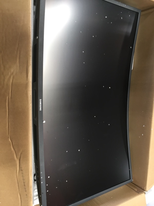 Photo 2 of DMAGED SCREEN PARTS ONLY MISSING POWER CABLE 

SAMSUNG Odyssey G7 Series 32-Inch WQHD (2560x1440) Gaming Monitor, 240Hz, Curved, 1ms, HDMI, G-Sync, FreeSync Premium Pro (LC32G75TQSNXZA)