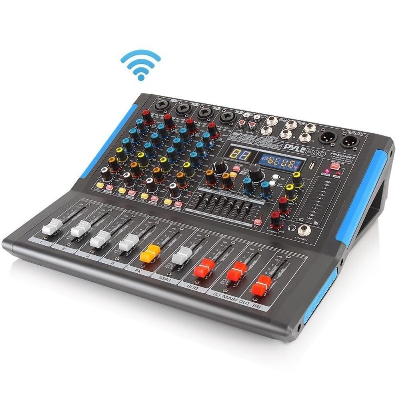 Photo 1 of Pyle PMXU46BT 4-Channel Bluetooth 2.0 Studio Mixer and DJ Controller Audio Mixing Console System