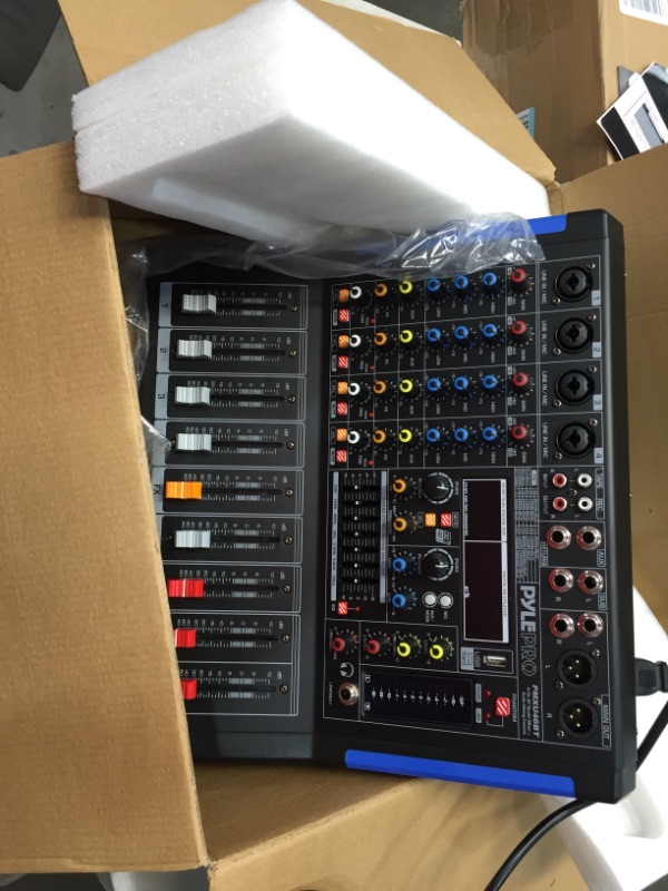 Photo 3 of Pyle PMXU46BT 4-Channel Bluetooth 2.0 Studio Mixer and DJ Controller Audio Mixing Console System