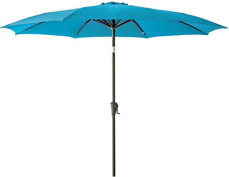 Photo 1 of 11 ft Outdoor Patio Market Umbrella with Tilt lake blue 