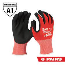 Photo 1 of Milwaukee
Large Red Nitrile Level 1 Cut Resistant Dipped Work Gloves (6-Pack)
large 