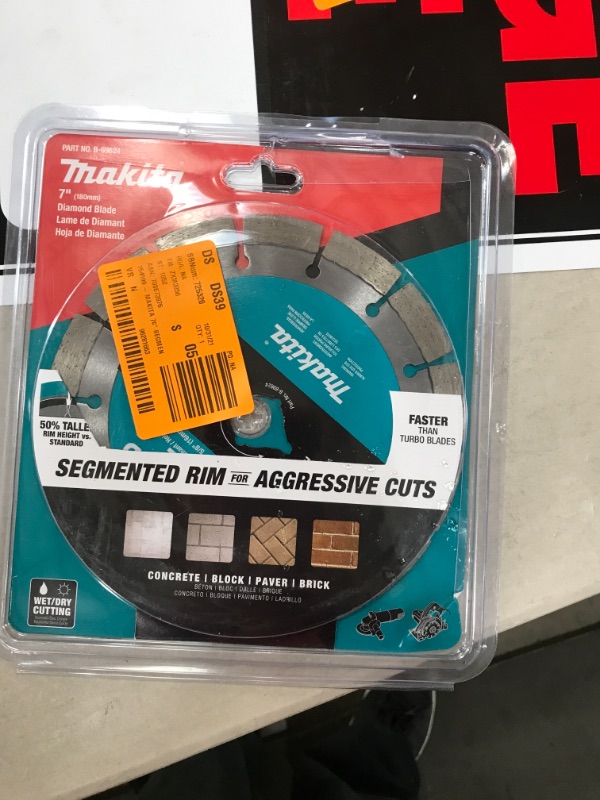 Photo 2 of BUNDLE, Makita 7 in. Segmented Rim Diamond Blade for General Purpose
AND GARAGE SALE SIGNS