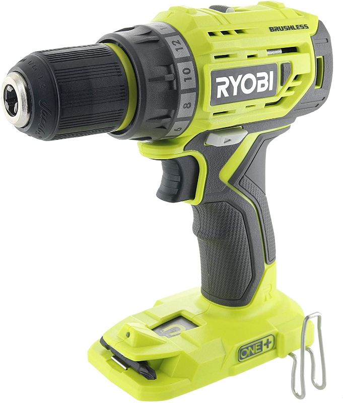 Photo 1 of Ryobi P252 18V Lithium Ion Battery Powered Brushless 1,800 RPM 1/2 Inch Drill Driver w/ MagTray and Adjustable Clutch (Battery Not Included / Power Tool Only)
**USED**