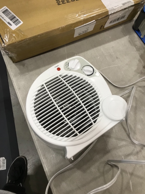 Photo 3 of 1500-Watt Electric Fan Forced Portable Heater, White
**USED**
