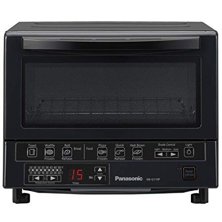 Photo 1 of Panasonic NB-G110P-K FlashXpress, Infrared Heating, Black, 1300W Toaster Oven, Compact
