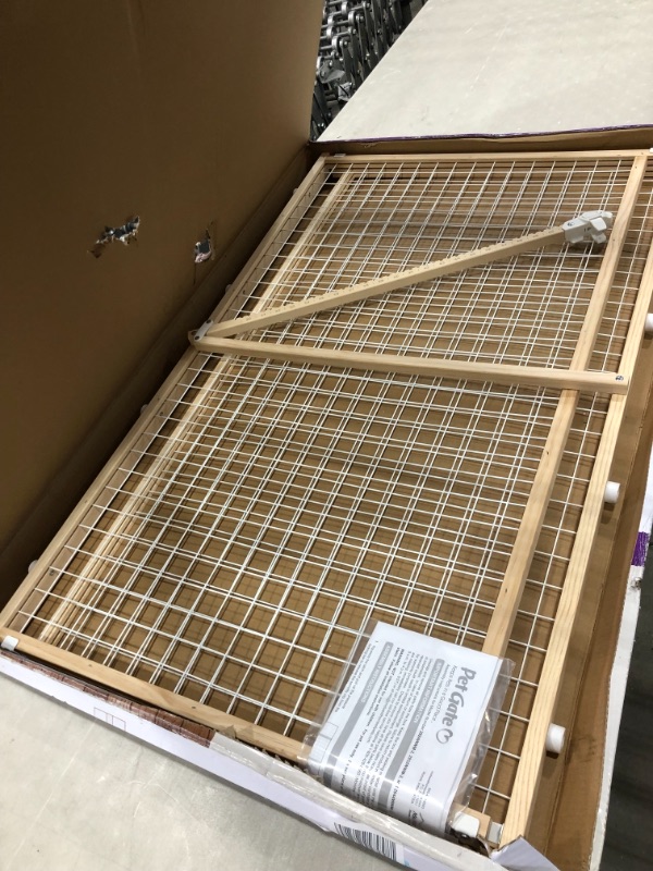 Photo 1 of MidWest Homes for Pets 44 Inch Tall Wood and Wire Mesh Adjustable Dog Pet Gate