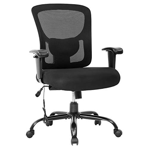 Photo 1 of Big and Tall Office Chair 400lbs Cheap Desk Chair Mesh Computer Chair with Lumbar Support Wide Seat Adjust Arms Rolling Swivel High Back Task Executiv
