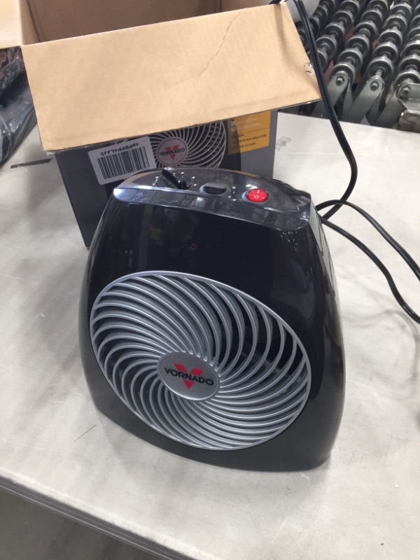 Photo 2 of Vornado MVH Vortex Heater with 3 Heat Settings, Adjustable Thermostat, Tip-Over Protection, Auto Safety Shut-Off System, Whole Room, Black
**FOR PARTS OR REPAIR**
