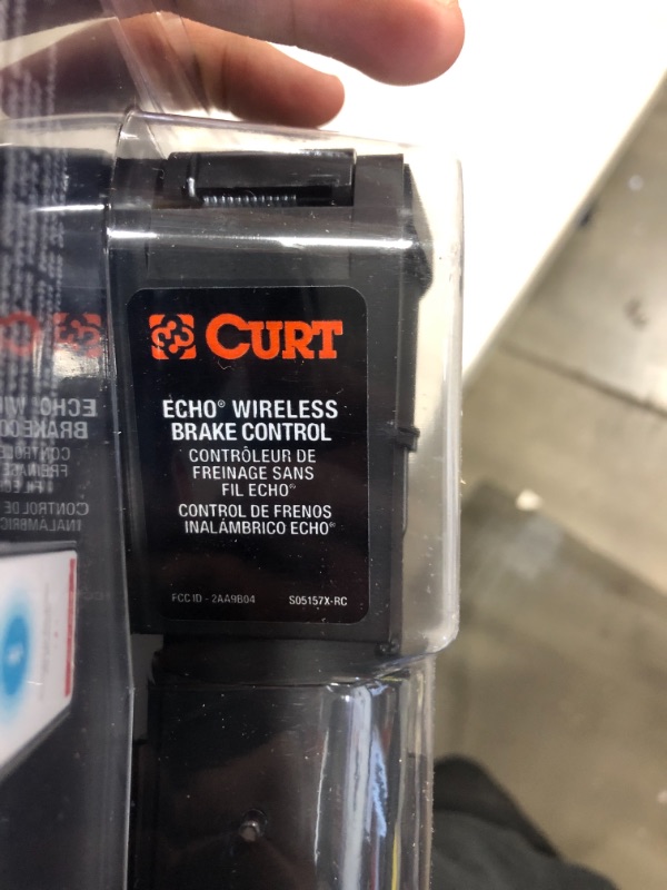 Photo 3 of CURT 51180 Echo Mobile Electric Trailer Brake Controller with Bluetooth-Enabled Smartphone Connection, Proportional, Black PLastic, 9 x 9 x 3 inches, BLACK PLASTIC
