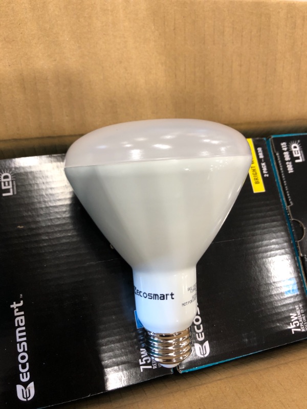 Photo 1 of 75-Watt Equivalent BR30 Dimmable ENERGY STAR LED Light Bulb Bright White (2-Pack) 

//5 PACKS IN ONE BOX 
