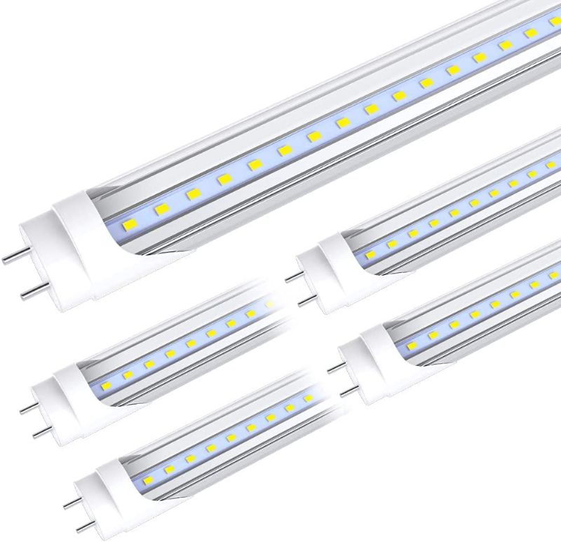 Photo 1 of CNSUNWAY LIGHTING 4FT LED Light Bulbs, 22W (45W Equiv.), 2400 Lumens, 6000K Cool White, Dual-End Powered, Ballast Bypass, Clear Cover, T8 T10 T12 Fluorescent Bulb Replacement (6 Pack)

//SIMLAR TO REFERENCE PHOTO 