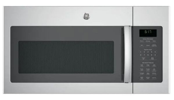 Photo 1 of GE 1.7 Cu. Ft. Over the Range Microwave with Sensor Cooking in Stainless Steel, Silver

//MINOR COSMETIC DAMAGE, TESTED AND FUNCTIONAL 
