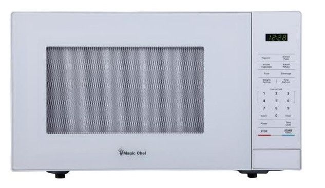 Photo 1 of Magic Chef 1.1 Cu. Ft. Countertop Microwave in White

//TESTED AND FUNCTIONAL 
