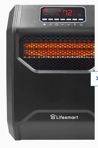 Photo 1 of Lifesmart 1500-Watt Infrared Quartz Cabinet Indoor Electric Space Heater with Thermostat and Remote Included

//TESTED AND FUNCTIONAL 
