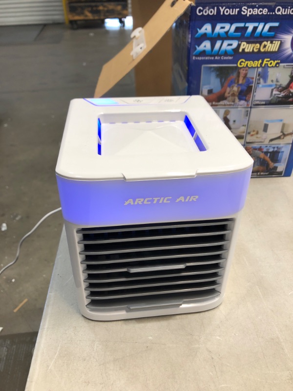 Photo 1 of Ontel Arctic Air Pure Chill Evaporative Ultra Portable Personal Air Cooler with 4-Speed Air Vent, As Seen on TV

//TESTED AND FUNCTIONAL 