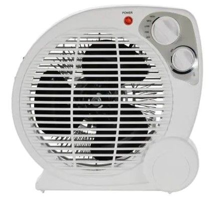 Photo 1 of 1500-Watt Electric Fan Forced Portable Heater, White

//TESTED AND FUNCTIONAL 