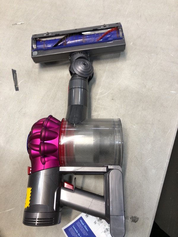 Photo 5 of Dyson V7 Motorhead Cordless Vacuum Cleaner + Direct Drive Cleaner Head + Wand Set + Combination Tool + Crevice Tool

//MINOR COSMETIC DAMAGE AND PREVIOUS DAMAGE ON BRUSH, MISSING TUBE PIECE AND CHARGER, UNABLE TO TEST 
