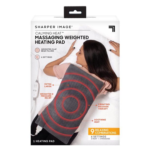 Photo 1 of As Seen on TV Sharper Image Calming Heat Weighted Massaging Heating Pad Targeted pressure and deep penetrating heat Revolutionary Massaging, Weighted, Heating Pad Heat therapy to your joints and muscles

//TESTED AND FUNCTIONAL 