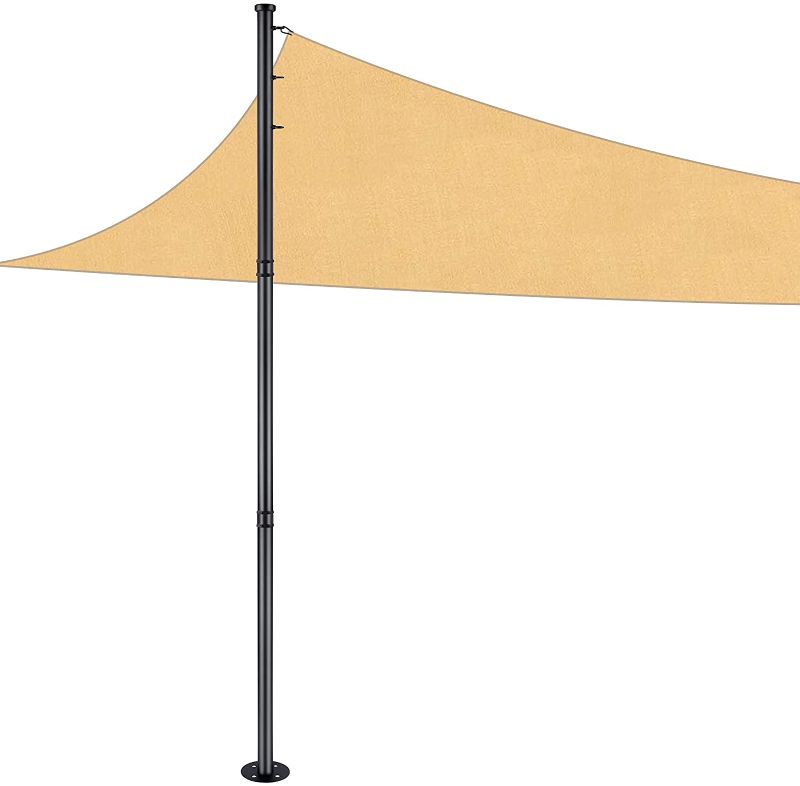 Photo 1 of 8FT Sun Shade Sail Pole Kit - Extends to 8 Feet with 3 Fixing Points for Shade Sail Canopy, Heavy Duty Steel Post Stand for Outdoor String Light, Patio, Backyard, 1-Pack

//SIMILAR TO REFERENCE PHOTO, MINOR COSMETIC DAMAGE  