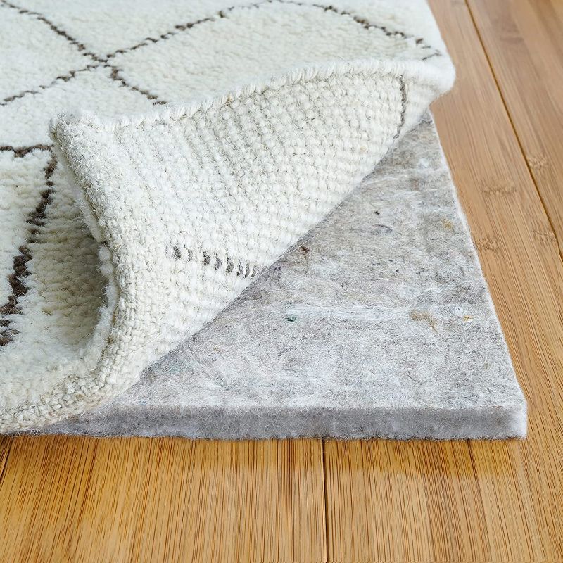 Photo 1 of 8'x10' 100% Felt - Protective Cushioning Rug Pad - Safe for All Floors and Finishes including Hardwoods