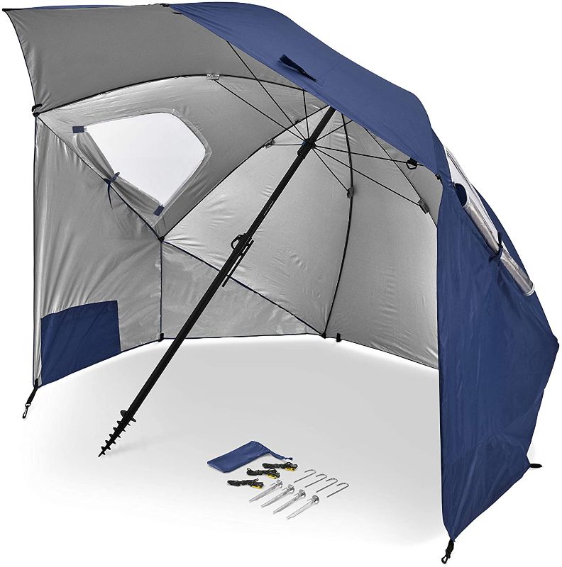 Photo 1 of ***MISSING HARDWARE*** Sport-Brella Premiere XL UPF 50+ Umbrella Shelter for Sun and Rain Protection (9-Foot)
