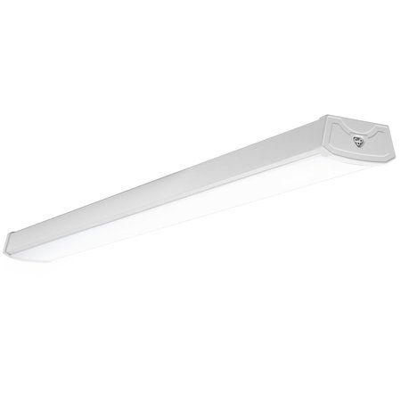 Photo 1 of Sunco Lighting Wraparound LED Shop Light, 4 FT, Linkable, 40W=300W, 3500 LM, 5000K Daylight, Integrated LED, Direct Wire, Flush Mount Fixture, Utility

//MINOR DAMAGE WITH DENT AND SCRATCH 
