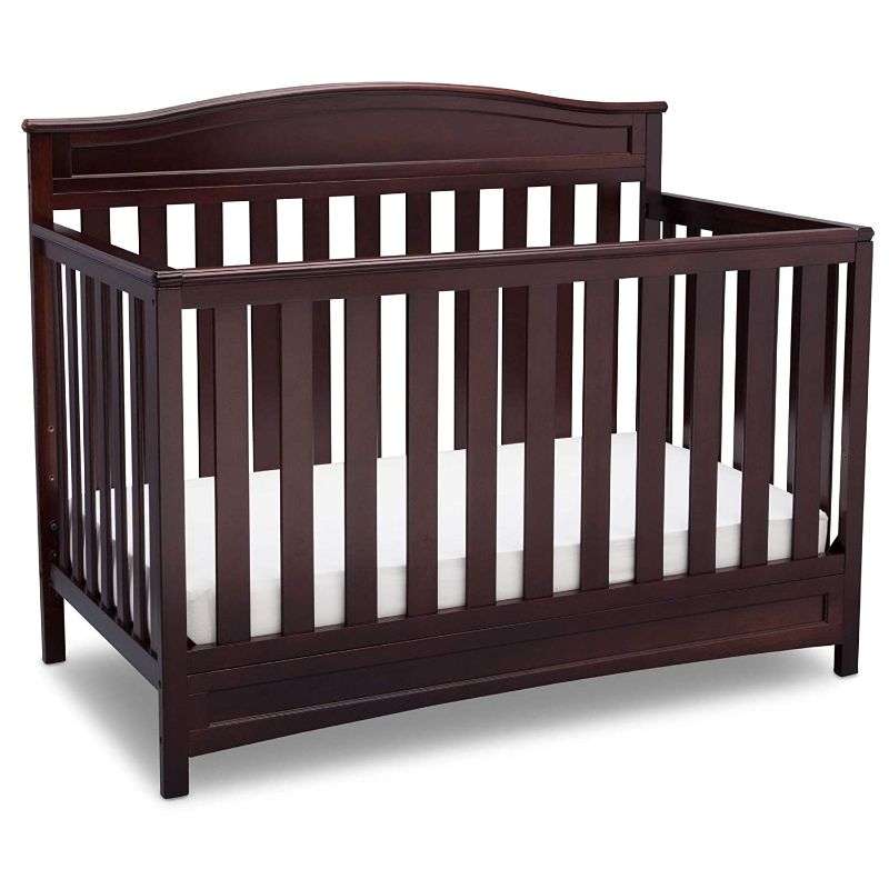 Photo 1 of Delta Children Emery 4-in-1 Convertible Baby Crib, Dark Chocolate
