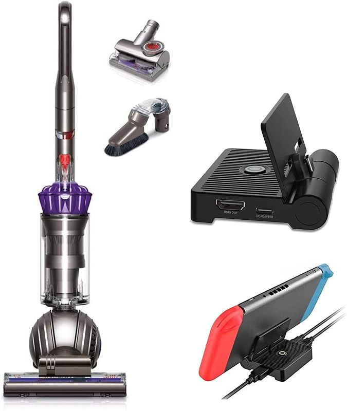 Photo 1 of Dyson Slim Ball Animal Upright Vacuum Holiday Bundle - Corded, Powerful Suction Vacuum Cleaner for Pet Hair, Carpets, Hard Floors + NexiGo Nintendo Switch Charging Station Bundle

//MINOR COSMETIC DAMAGE, TESTED AND FUNCTIONAL 
