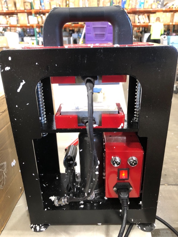 Photo 2 of Hydraulic Rosin Press Machine Rosin Heat Press 2.4x4.7inch dual heated plates 

//TESTED AND FUNCTIONAL, SIMILAR TO REFERENCE PHOTO 