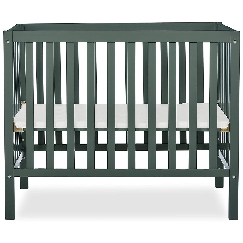 Photo 1 of Dream On Me, Edgewood 4-in-1 Convertible Mini Crib, Olive , 40x25x33 Inch (Pack of 1)
