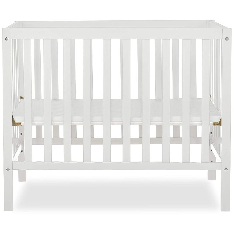 Photo 1 of Dream On Me, Edgewood 4-in-1 Convertible Mini Crib, White , 40x25x33 Inch (Pack of 1)
