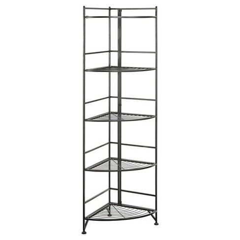 Photo 1 of 5-tier metal corner shelf