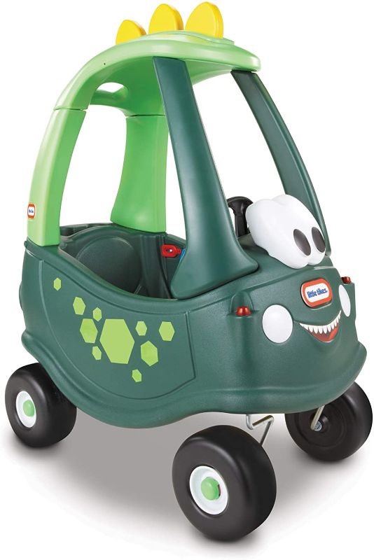 Photo 1 of ***MISSING PARTS*** Little Tikes Cozy Coupe Dinosaur – Amazon Exclusive , White
