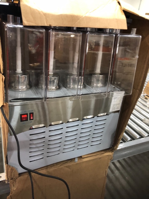 Photo 5 of **parts only**
VEVOR 110V Commercial Beverage Dispenser Cold and Hot,4 Tanks 12L Per Tank Fruit Juice Dispenser Commercial,48L Stainless Steel Ice Tea Drink Dispenser Equipped with Thermostat Controller
