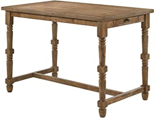 Photo 1 of Acme Furniture Farsiris Counter Height Table, Weathered Oak Finish
