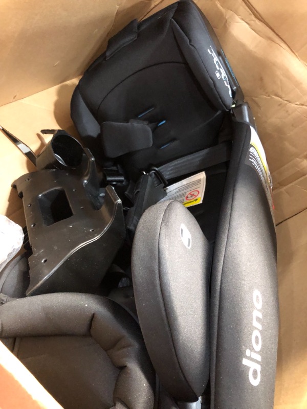 Photo 2 of Diono Radian 3RXT, 4-in-1 Convertible Car Seat, Rear and Forward Facing, Steel Core, 10 Years 1 Car Seat, Ultimate Safety and Protection, Slim Fit 3 Across, Gray Slate
