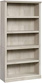 Photo 1 of Sauder 5 Shelf Bookcase in Chalked Chestnut - 423033