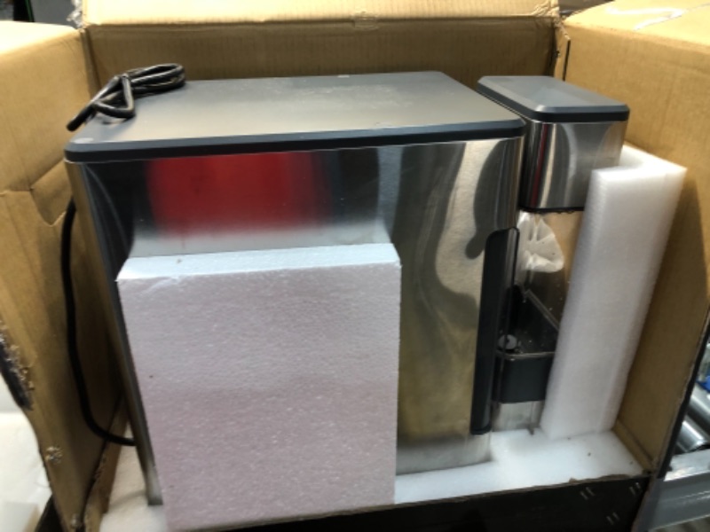 Photo 1 of GE Profile Opal | Countertop Nugget Ice Maker with Side Tank | Portable Ice Machine with Bluetooth Connectivity | Smart Home Kitchen Essentials | Stainless Steel Finish | Up to 24 lbs. of Ice Per Day
